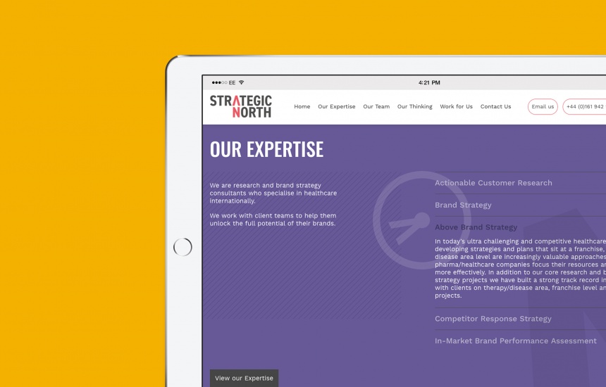 Website design tablet responsive