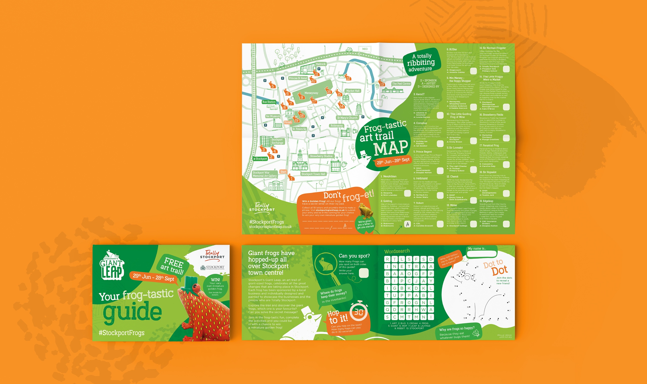 Stockport Frog trail map