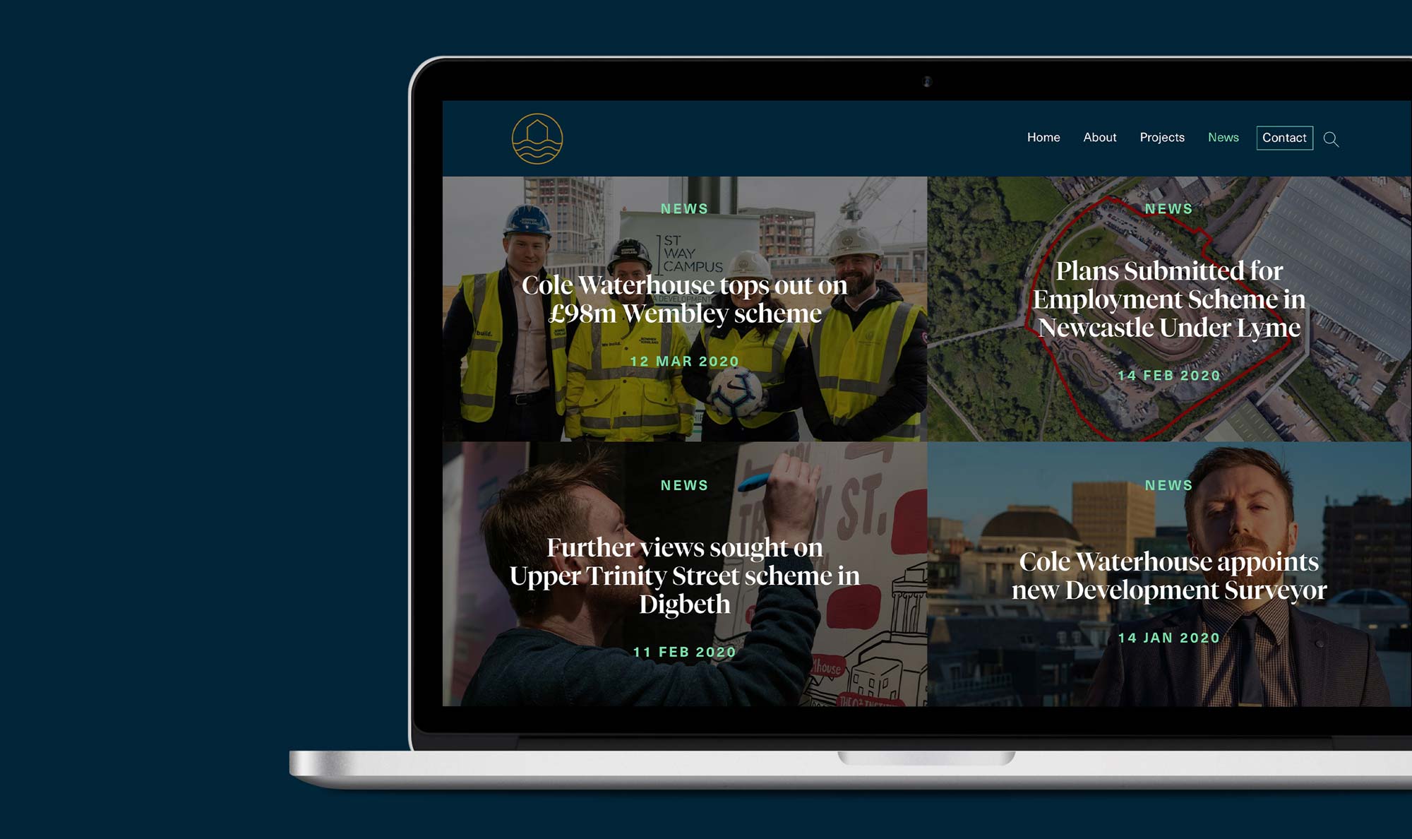 Cole Waterhouse Manchester Website Design