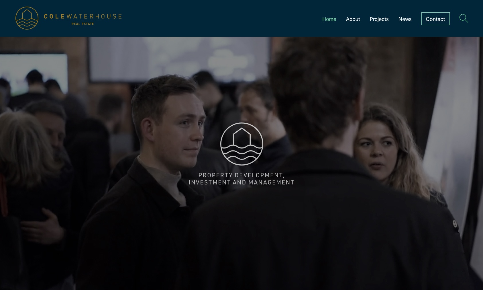 Cole Waterhouse Website Homepage