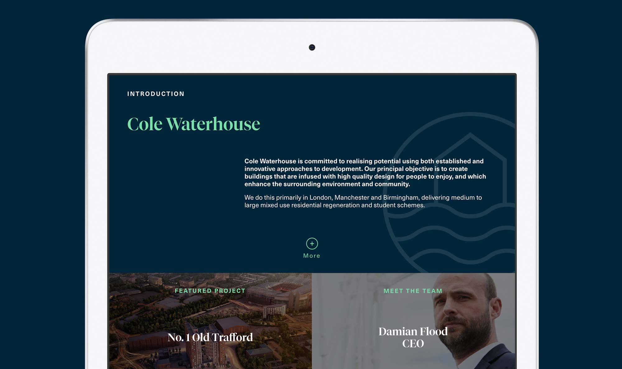 Cole Waterhouse Manchester Website Design