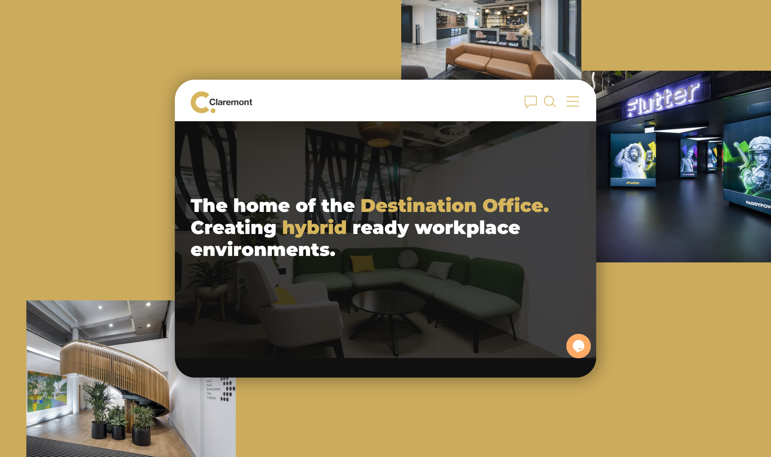Claremont Website Desktop View