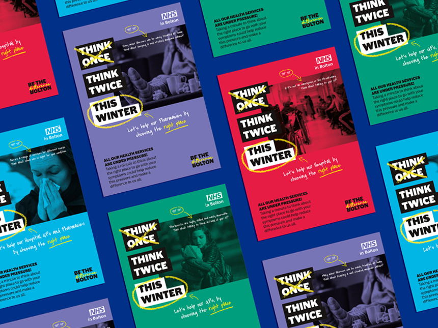 NHS Greater Manchester Integrated Carefilm, campaign, social media, Branding, Brand, Web, Print - Design Agency