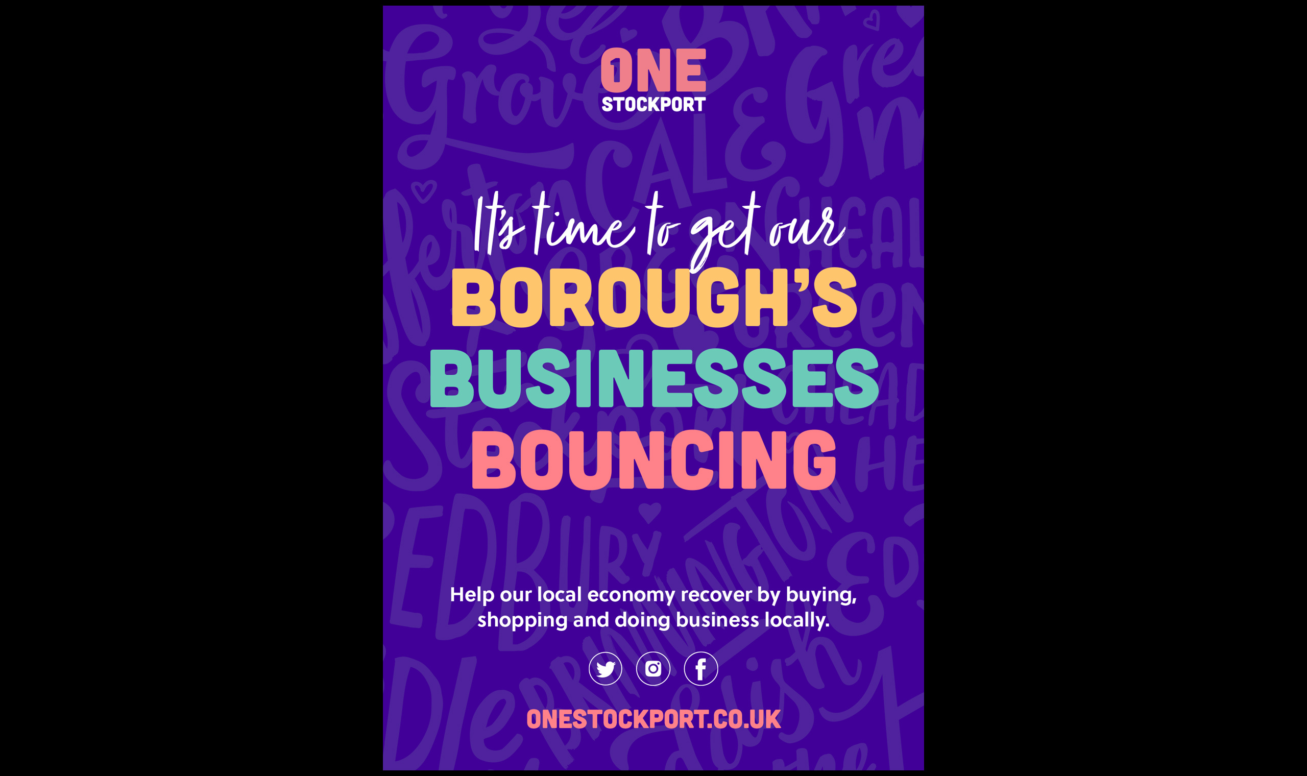 One Stockport poster