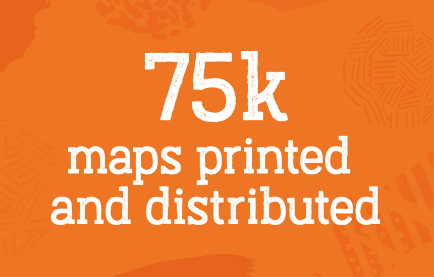 Statistic: 75k maps printed