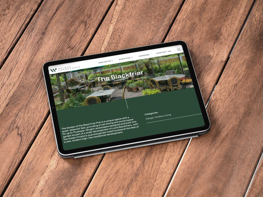 Wright LandscapesDesign, website, Web - Design Agency